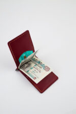 Aslaal Mix Cash & Card Holder “Dark Red” - Image 4