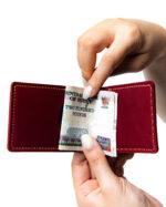Aslaal Mix Cash & Card Holder “Dark Red” - Image 2