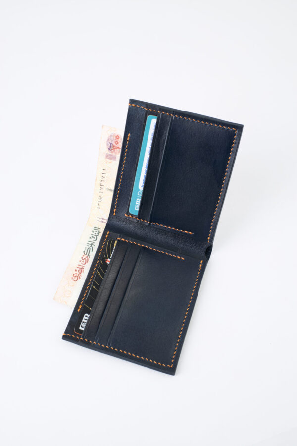 ⁦Aslaal Bi-fold Wallet “Navy Blue”⁩ - الصورة ⁦2⁩